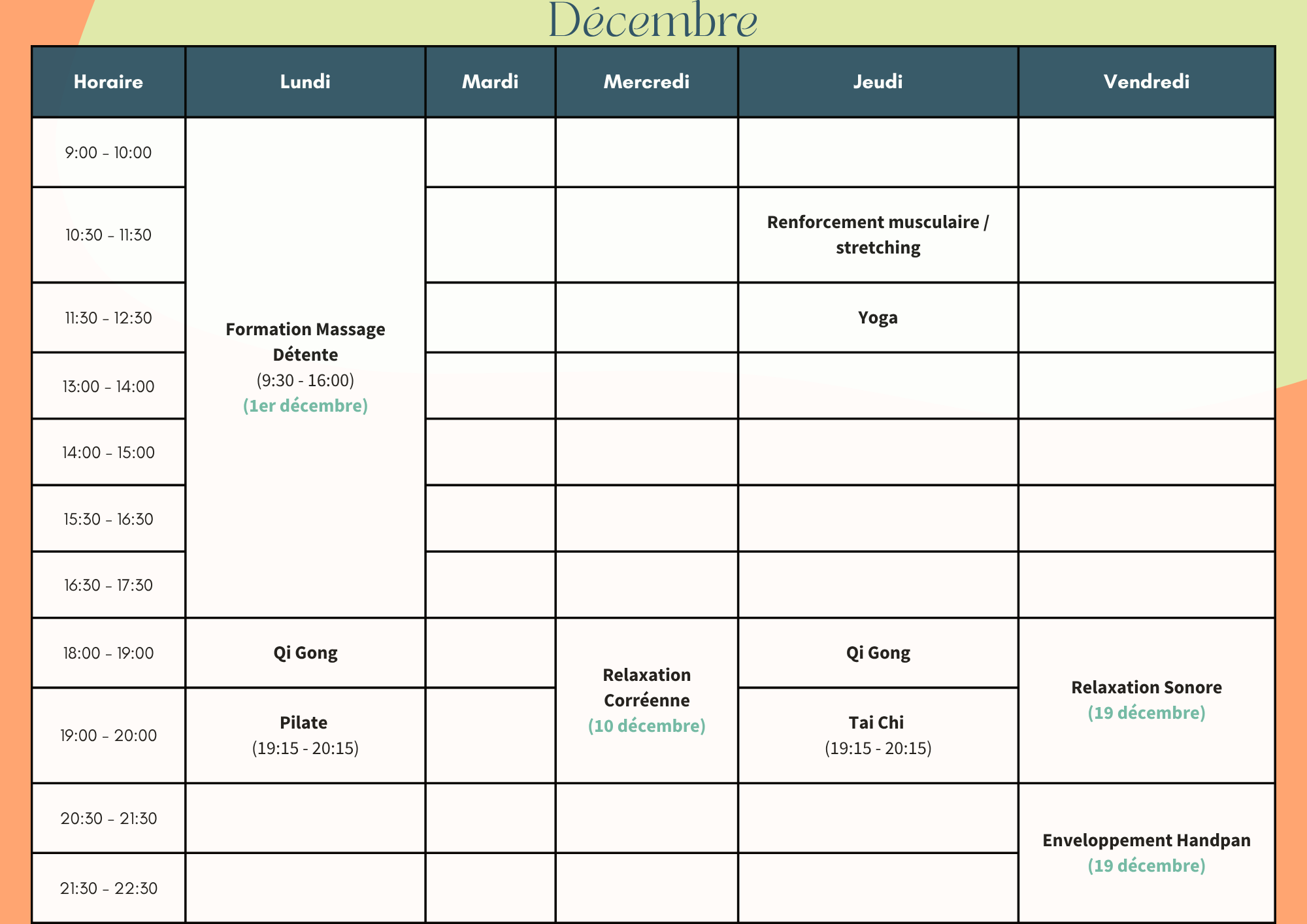 activité bien-être, Terra Pie